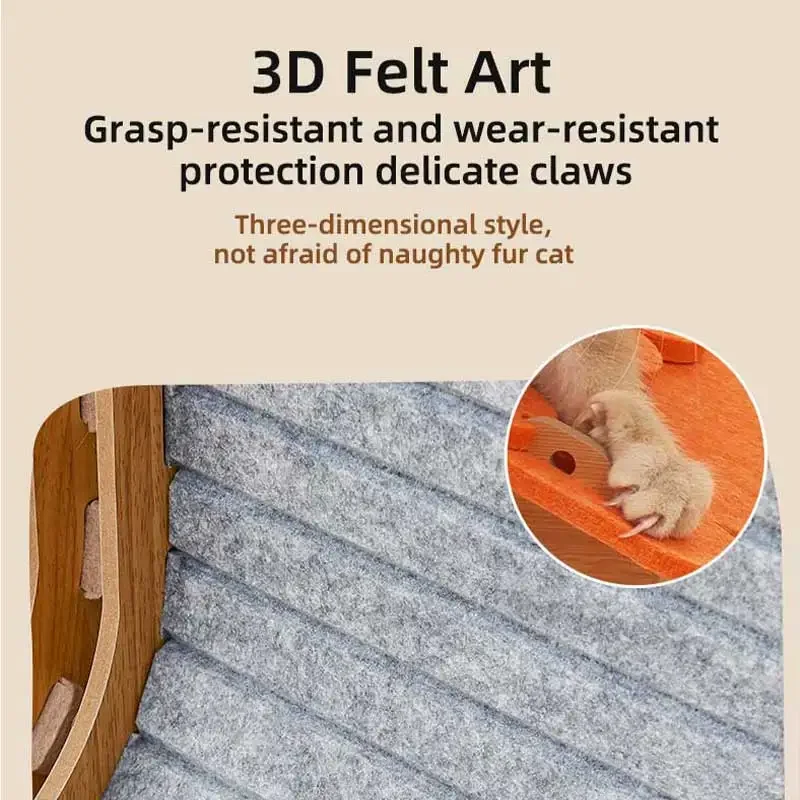 Estante de pared para gatos, evita daños a los muebles, poste rascador, tabla raspadora, gimnasio para gatos, estera antiarañazos, accesorios para mascotas, novedad de 2024 - imagen 5