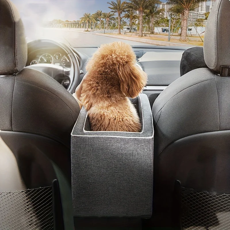 Asiento elevador de coche para mascotas con reposabrazos, perfecto para viajar con tu perro o gato, bolso de mano con Control Central