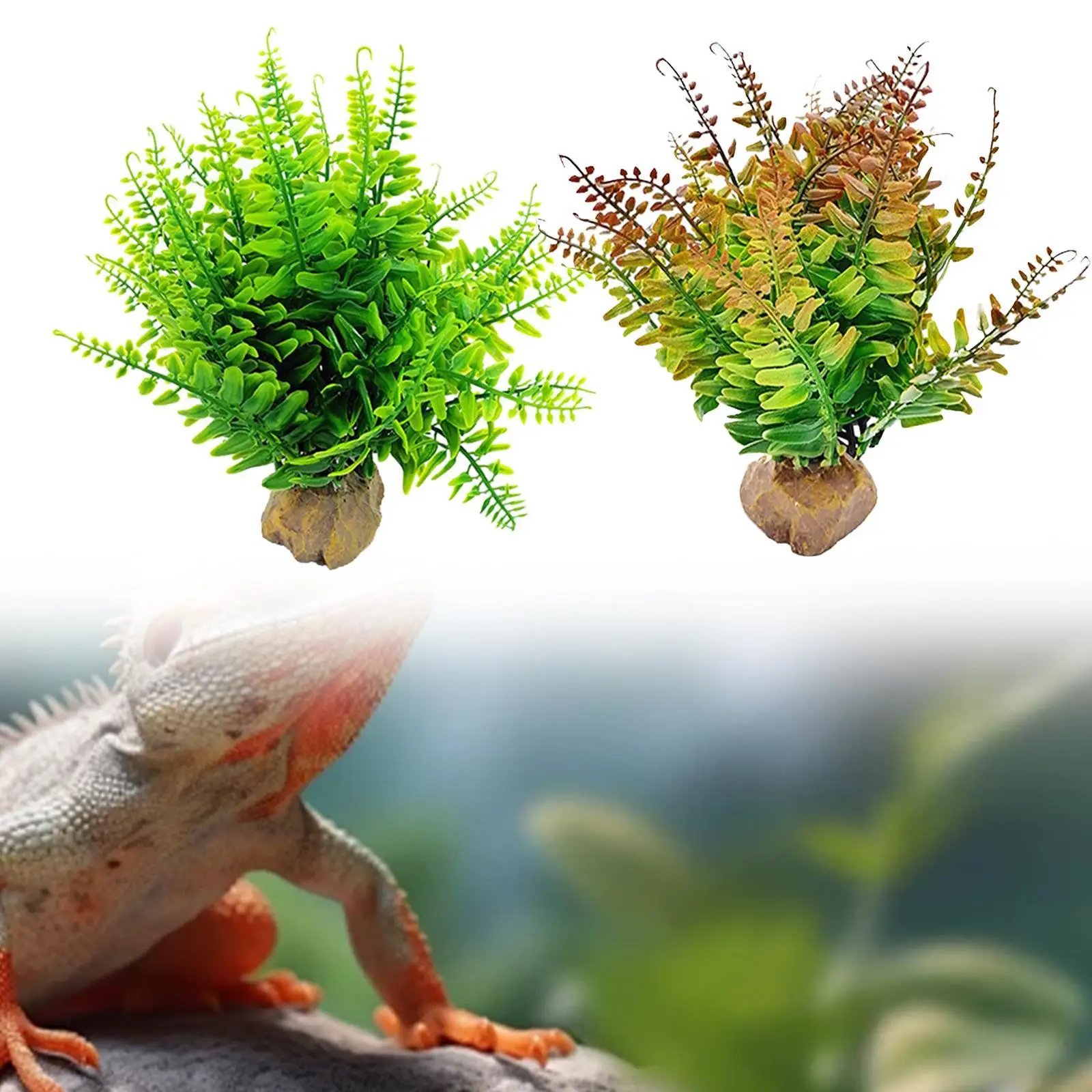 Decoración de pecera de plantas artificiales, accesorios para pecera fáciles de limpiar - imagen 3