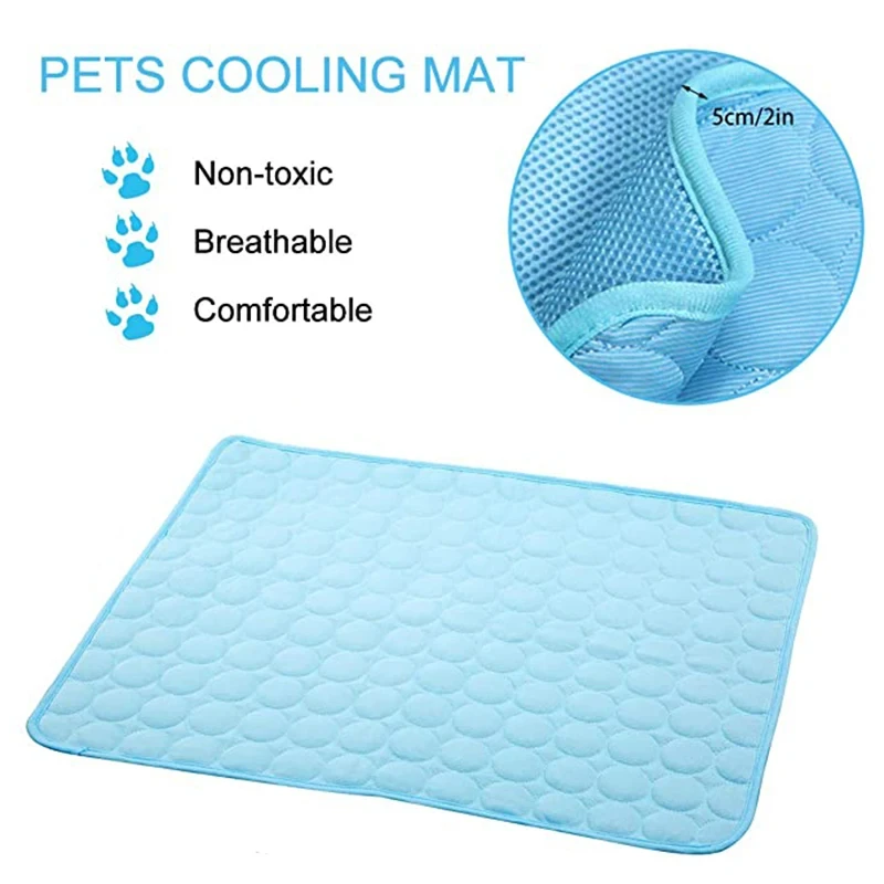 Cojín refrigerante para perros y gatos, esterilla, cama transpirable, sofá, lavable, para perros de todos los tamaños, de verano - imagen 3