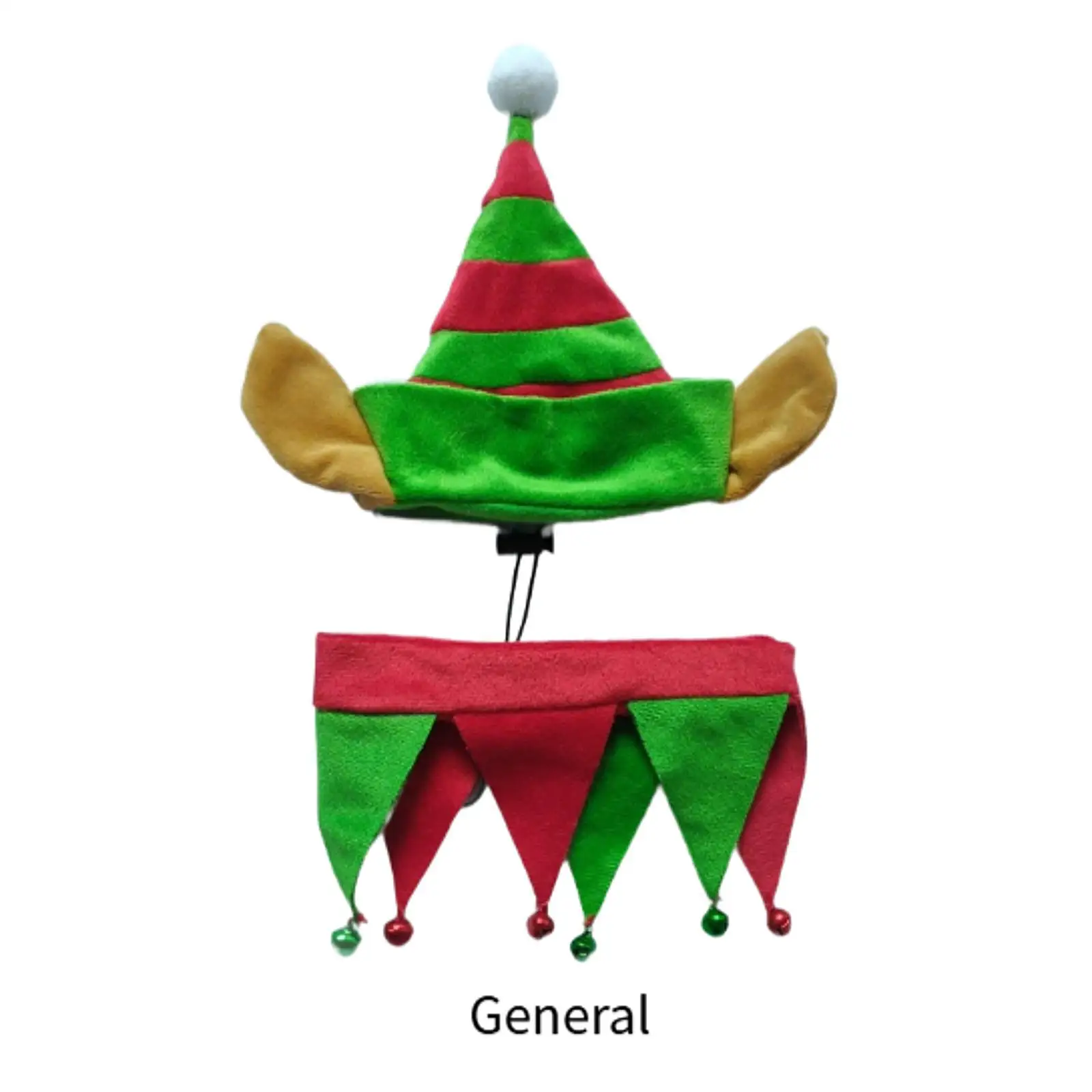 Christmas Dog Bandanas Dog Christmas Hat and Matching Outfit Plush Pet Scarf