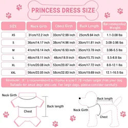 Vestido floral para perros y gatos pequeños de primavera y verano