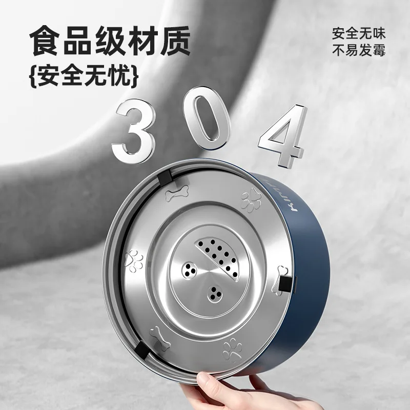 Cuenco de acero inoxidable para perros, cuenco antigolpes para comida de mascotas, lavabos de arroz para perros de gran capacidad, cuenco de agua para gatos, lavabo de comida para gatos, cuencos para mascotas