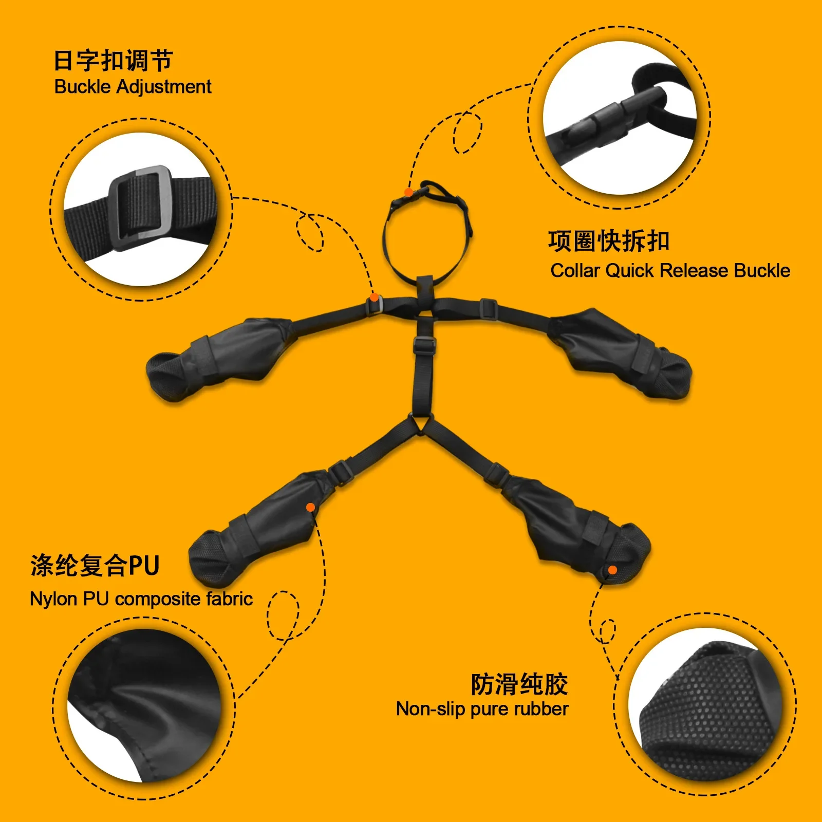 Botas para salir de perros, zapatos antisuciedad para perros, Protector de garra para mascotas, suministros impermeables para mascotas en las cuatro estaciones - imagen 5