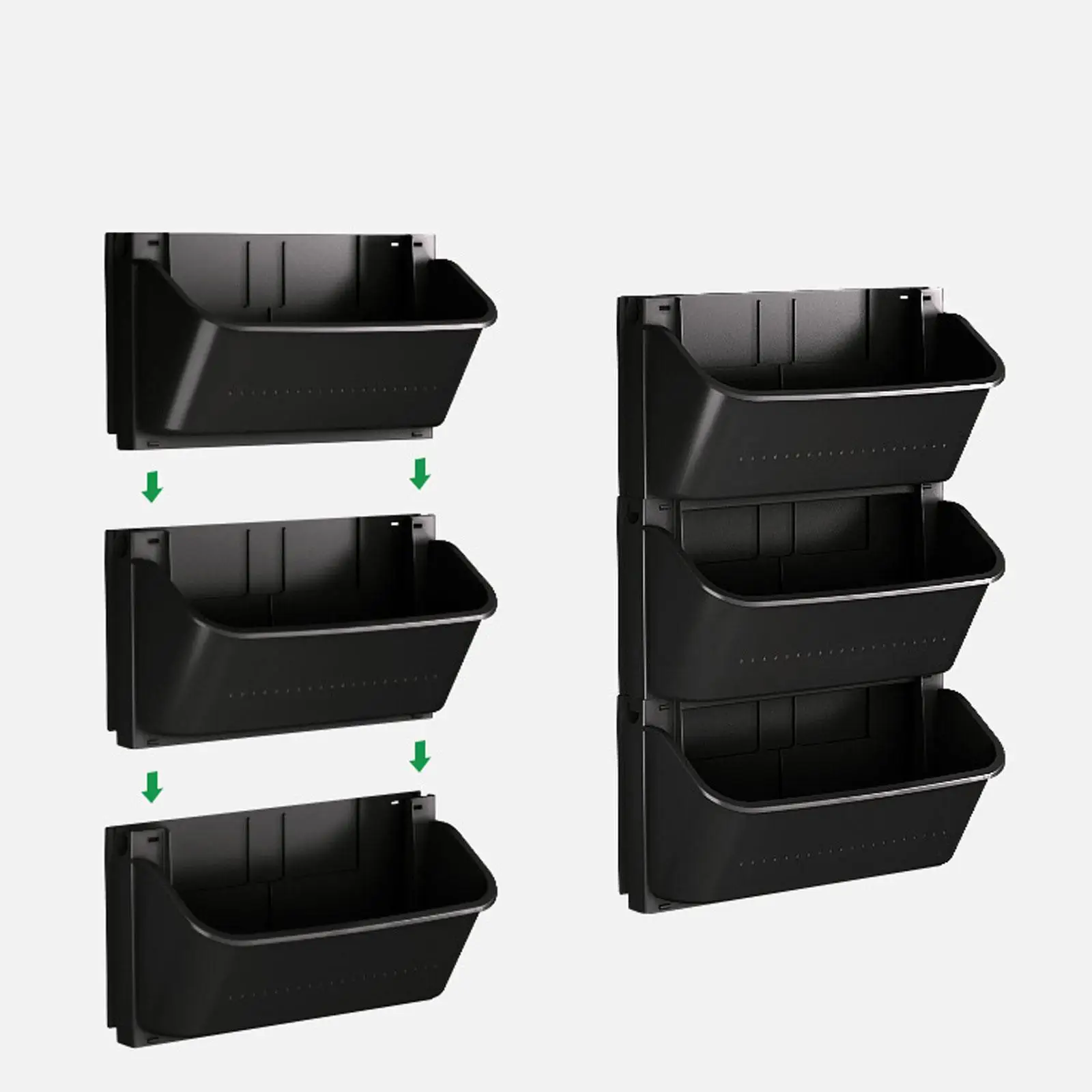 Vertical Garden Planter Container, Vertical Wall Planter, Wall Flower Pot for Terrace Indoor Plants Outdoor Decoration