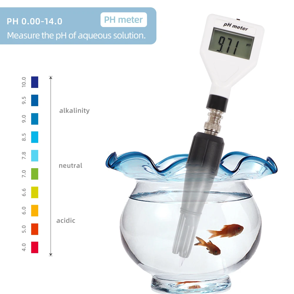 Probador de PH PH-98211, medidor de acidez Digital, Detector de suelo, pluma de prueba de PH con pantalla retroiluminada para agua, leche, queso, carne - imagen 5