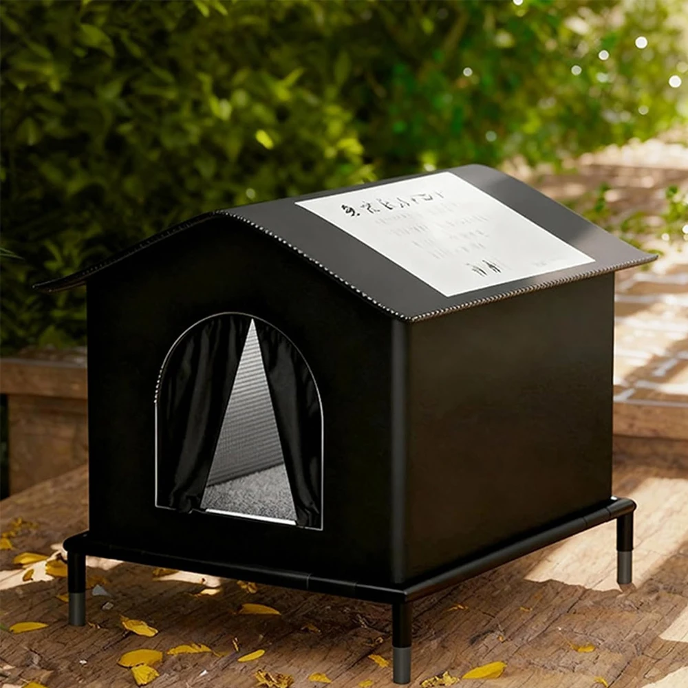 Casa aislada para gatos gran capacidad interior/exterior – Impermeable - imagen 3