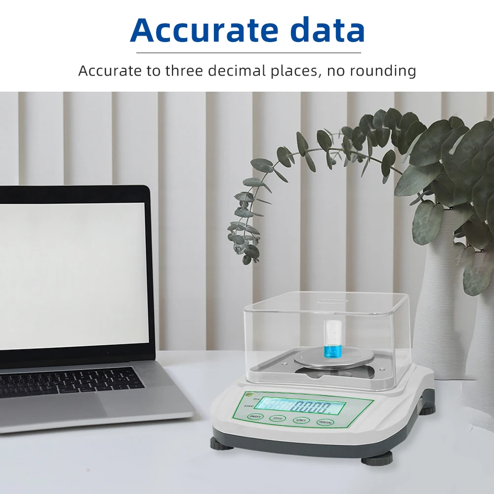Báscula de balanza con pantalla Digital, báscula analítica de precisión de 200g/1mg, 300g/1mg, báscula de laboratorio para joyería de oro y cocina - imagen 5