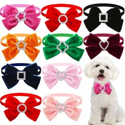 Collar pajarita diamante para perro pequeño