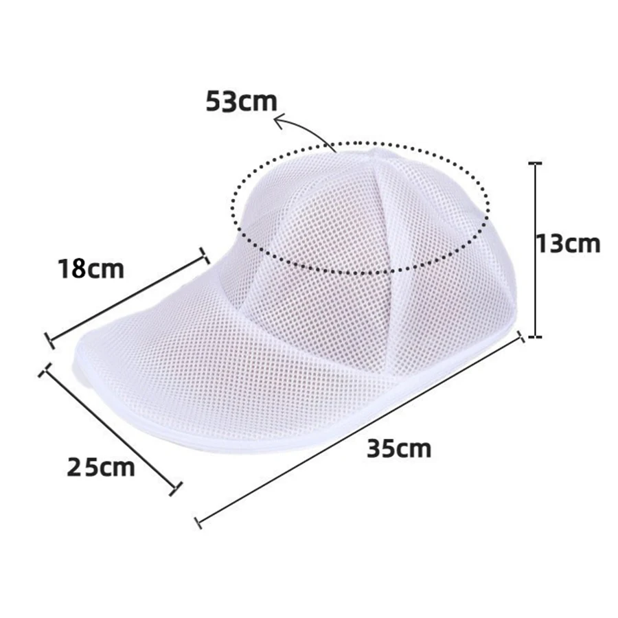 Bolsa para lavar sombreros, lavadora de sombreros, gorra de béisbol, gorra de pico de pato, lavado a máquina, bolsa protectora para lavado antideformación - imagen 3