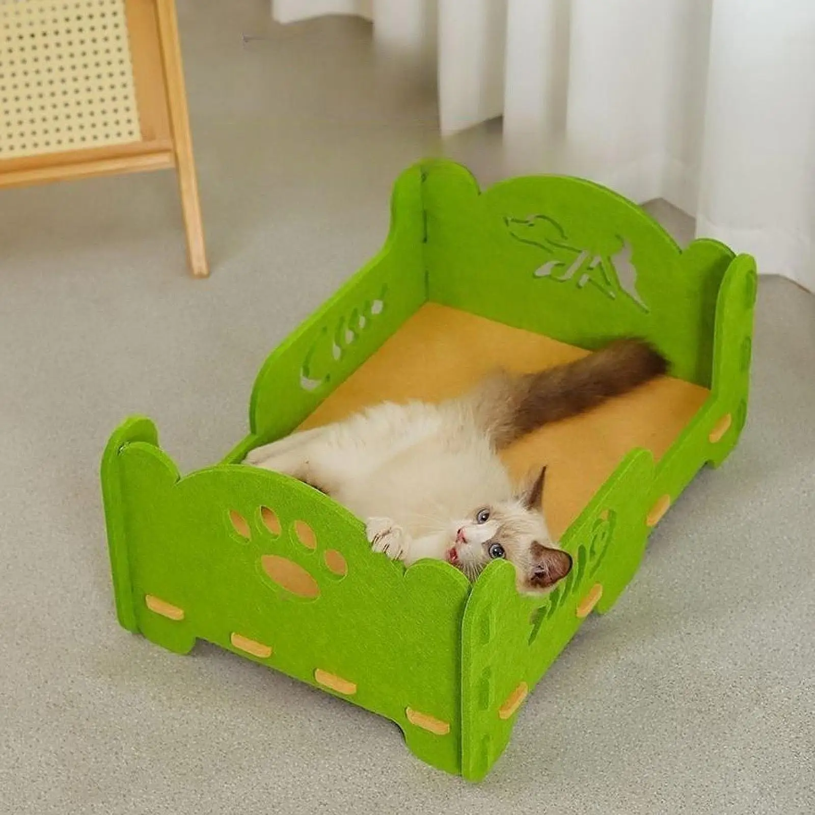 Kitten House Nest Resting Scratch Resistant Indoor Outdoor Cats Felt Cat Bed Kitten House Nest Resting Scratch Resistant Indoor Outdoor Cats Felt Cat Bed