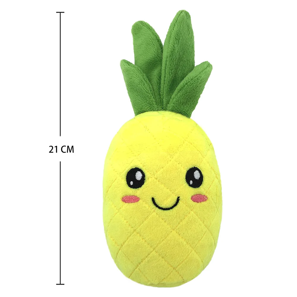 Juguete de peluche para perros, venta al por mayor, fruta rellena de peluche, Cactus, juguetes para mascotas, sonido chirrido, mordedura, juguetes para perros, juguetes con chirrido de lana - imagen 2