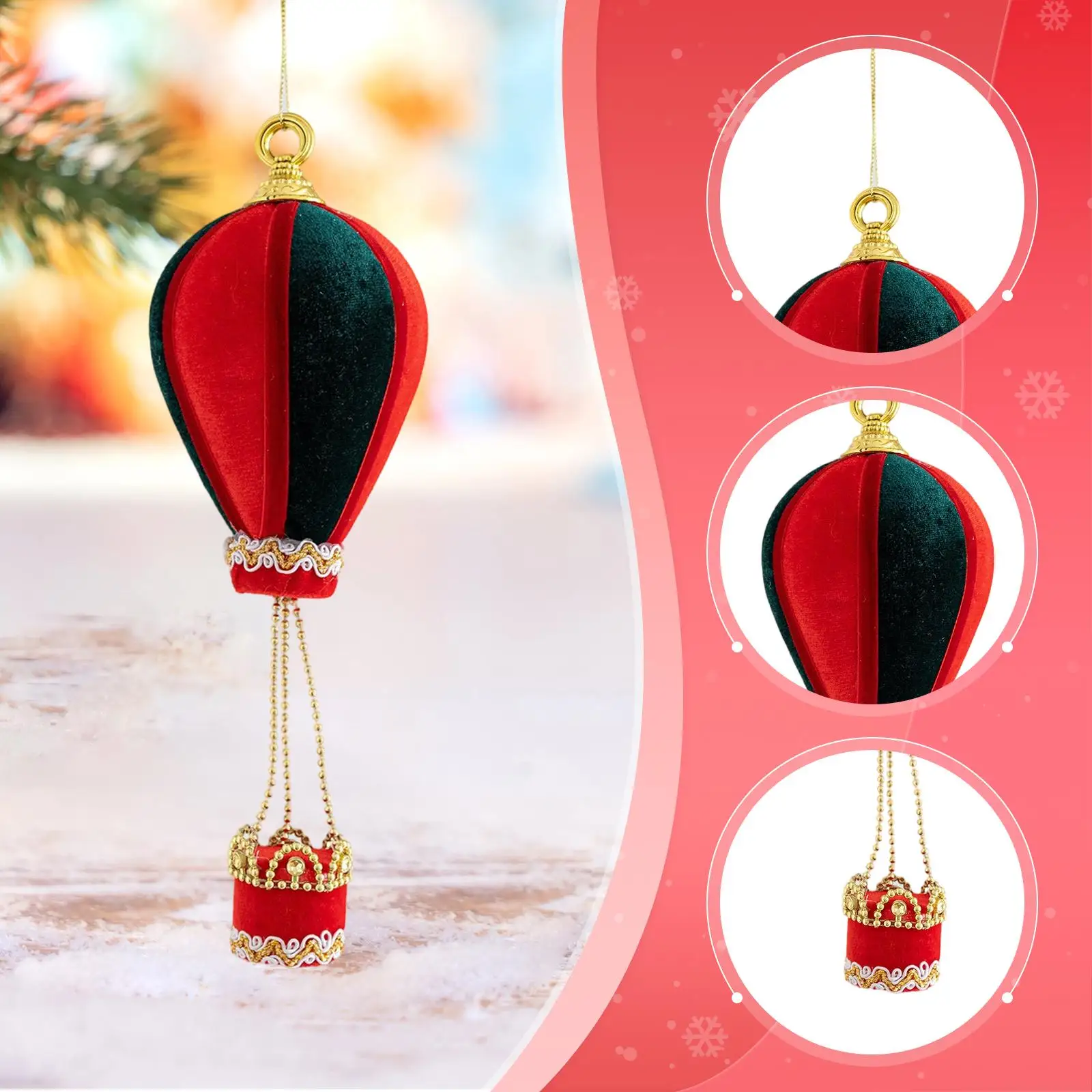 Adorno colgante navideño, decoración dulce para mochila, linda decoración navideña con - imagen 5