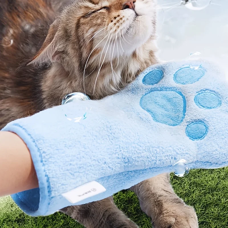 Guantes de baño para perros: secado rápido y toallas absorbentes - imagen 2