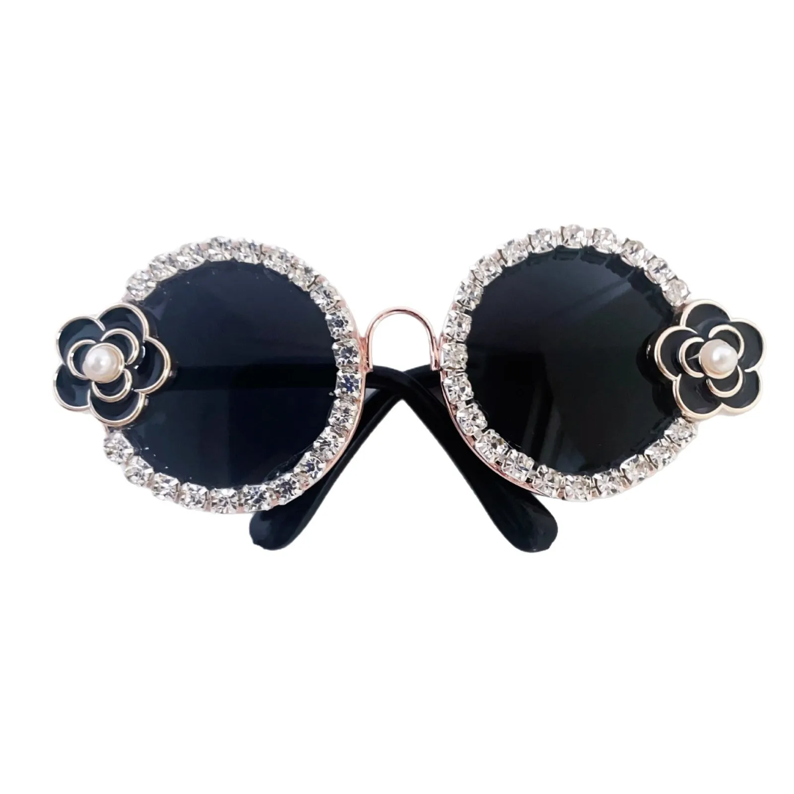 Gafas para mascotas, cadena de diamantes de flores, gafas pequeñas, sombreros para mascotas, gafas para gatos, gafas de sol para perros, suministros para mascotas, accesorios para cachorros - imagen 5