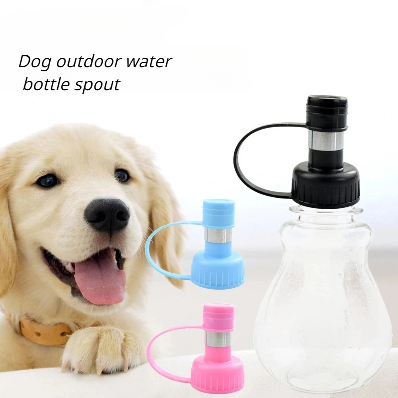 Bebedero con cabeza de perro y gato para mascotas, botella de agua colgante, tipo bola, tubo para beber, fuente, cabeza de conejo, dispensador de agua, alimentador, suministros, 1 unidad - imagen 2