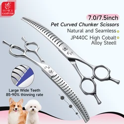 Tijeras de peluquería para perros – Dientes anchos y curvos 7.5″