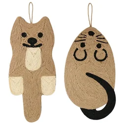 Rascador de sisal para gatos con juguete reclinable
