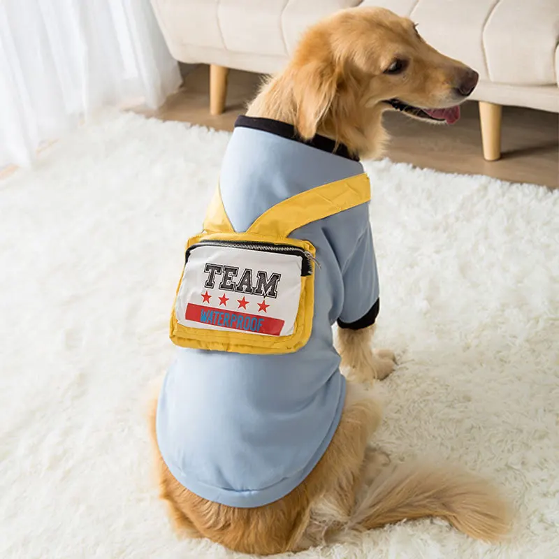 Ropa para mascotas, sudadera con mochila para mascotas, chaqueta informal para perros medianos y grandes, gatos, ropa bonita de moda para mascotas - imagen 5
