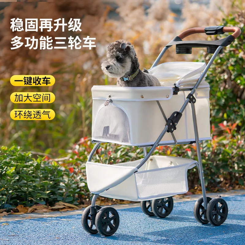 Carrito plegable para transporte de perros y gatos pequeños - imagen 3
