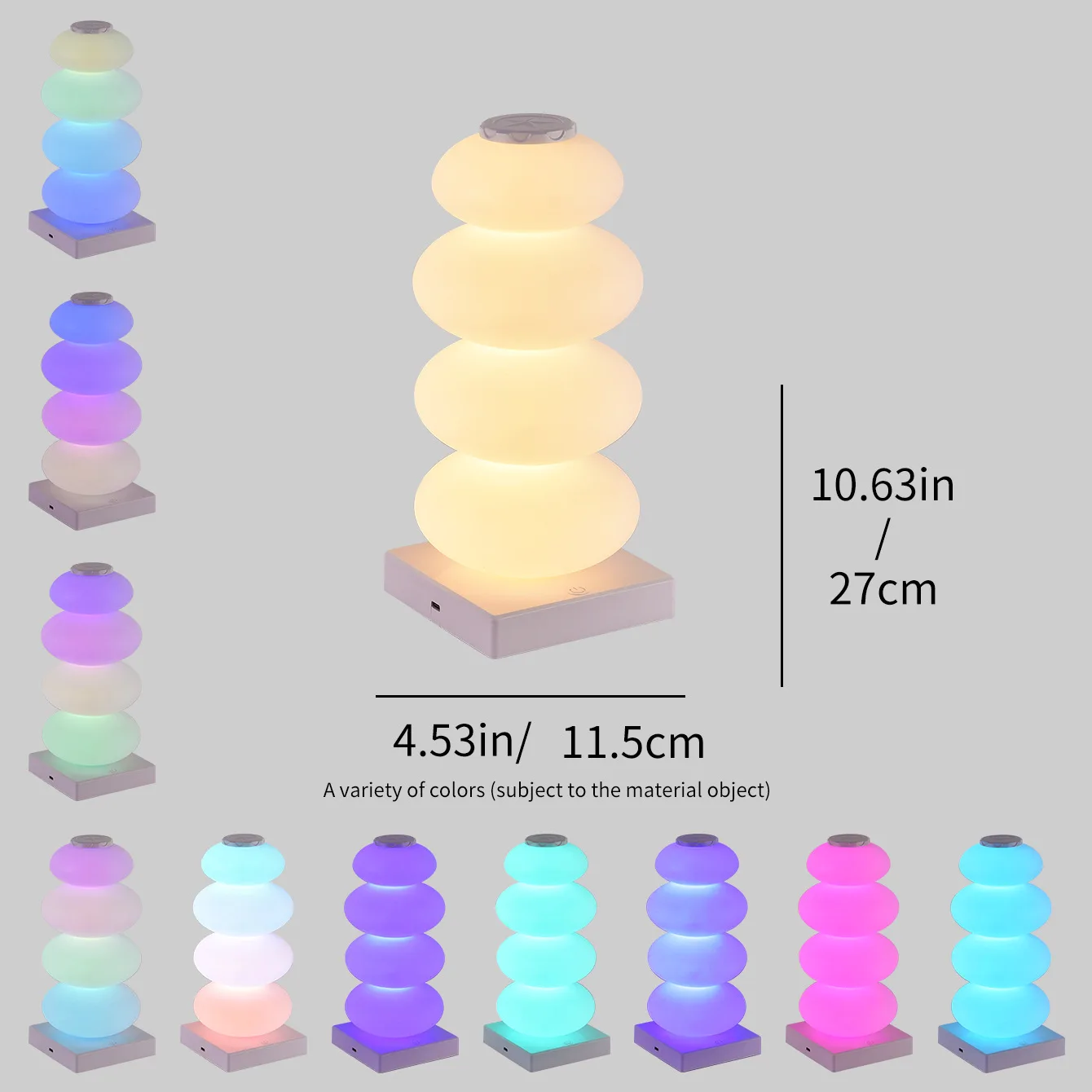 Lámpara LED RGB táctil recargable – Luz nocturna para gatos y perros - imagen 5
