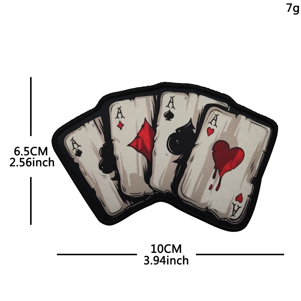 Parche Poker ACE con velcro para collar de perro y gato – Insignia decorativa - imagen 5