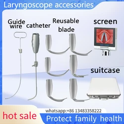 Solo accesorios Video laringoscopio hoja de acero inoxidable, cable guía y accesorios de pantalla