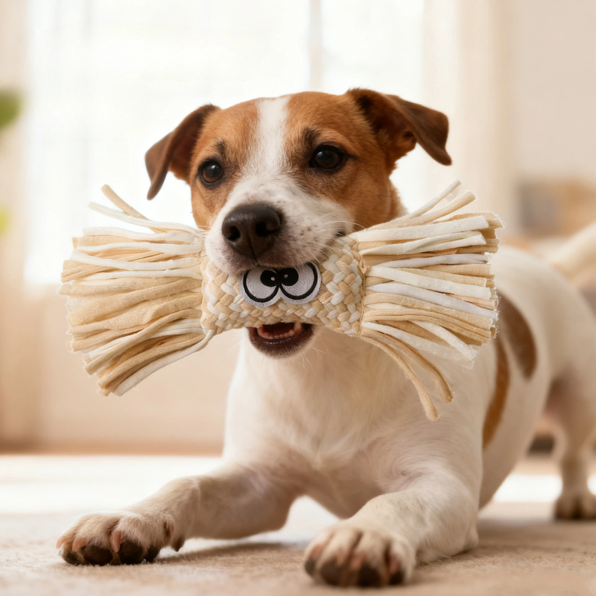 Juguete Molar para perros y mascotas, juguete de peluche con chirrido para entrenamiento de ventilación, suministros de limpieza dental para cachorros, juguetes para perros grandes - imagen 2