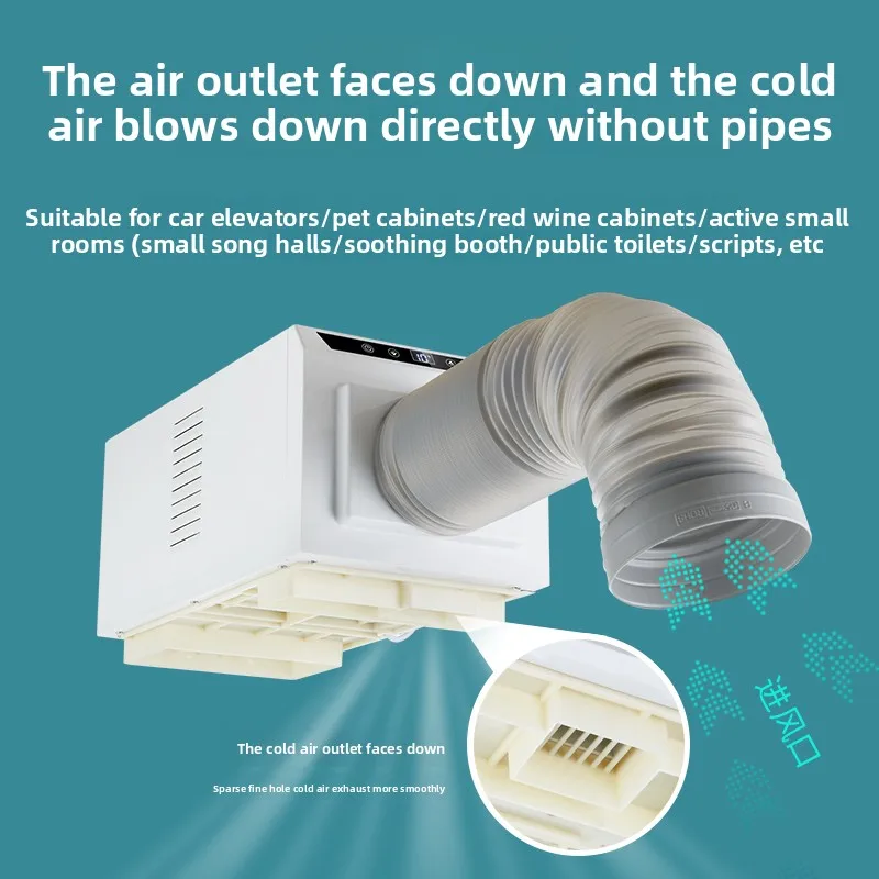 Aire acondicionado para mascotas, sin drenaje, sin instalación, portátil, móvil, pequeño, compresor de aire acondicionado, refrigeración, productos para mascotas - imagen 4