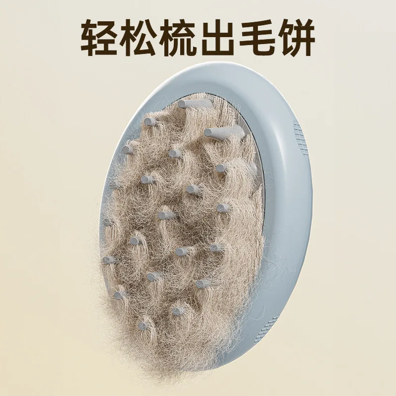 Peine en aerosol para mascotas, peines para gatos y perros, Spray con un solo clic, no daña la piel, peine de masaje para eliminar el Limpieza del cabello flotante - imagen 4