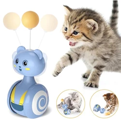 Rompecabezas rodante de plumas – Juguete interactivo para gatos