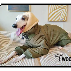 Abrigo impermeable para Whippet y galgo italiano – Cálido y suave