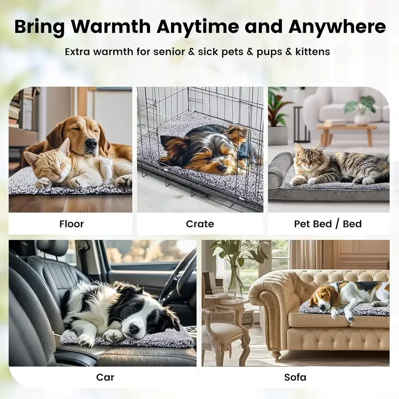Estera autocalentable para gatos y perros - Alfombrilla suave - imagen 5