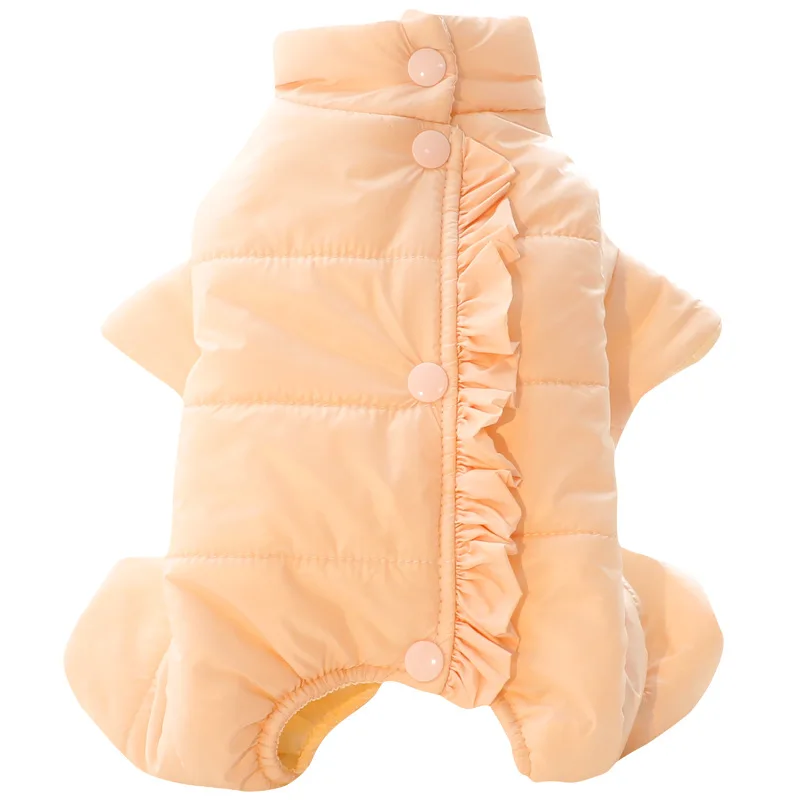 Traje de otoño e invierno para mascotas, bolsa para el vientre de cuatro patas, mono para mascotas, oso de peluche, abrigo de cuatro patas, ropa para cachorros, pijamas para perros - imagen 5