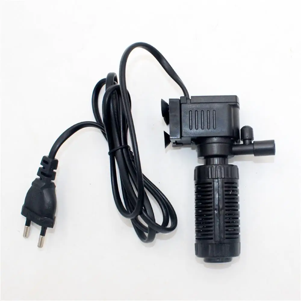 200L/H Mini Aquarium Filter - 3-in-1 Filter Oxygen Pump Water Circulator 35dB Ultra Quiet For Saltwater Freshwater Tanks EU Plug - imagen 4