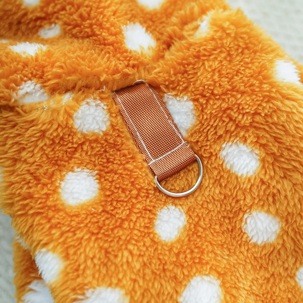 Disfraz de Navidad para perros y gatos, reno, forro polar de otoño e invierno, suministros para perros y gatos de tamaño mediano, traje de transformación - imagen 4