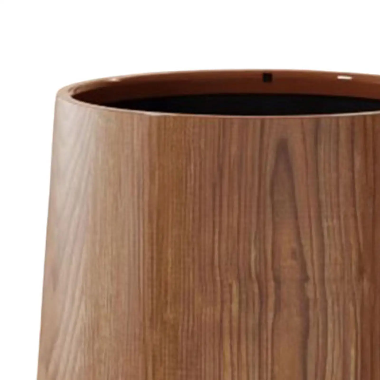 Trash Can Imitation Wood Grain,Round,Decorative,Farmhouse,Open Top,Wastebasket Garbage Can for Office Bedroom Household Home