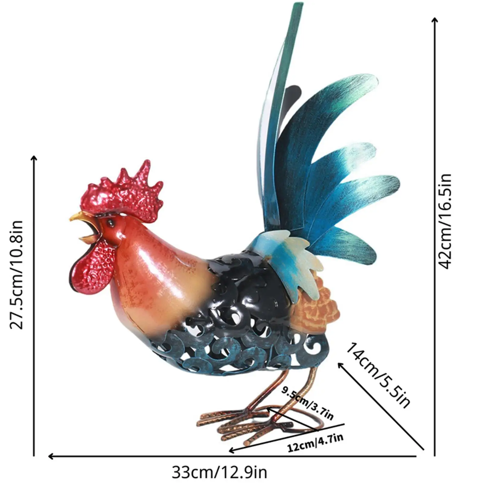 Garden Statue Decorative Animal Figurine for Outdoor Yard Backyard