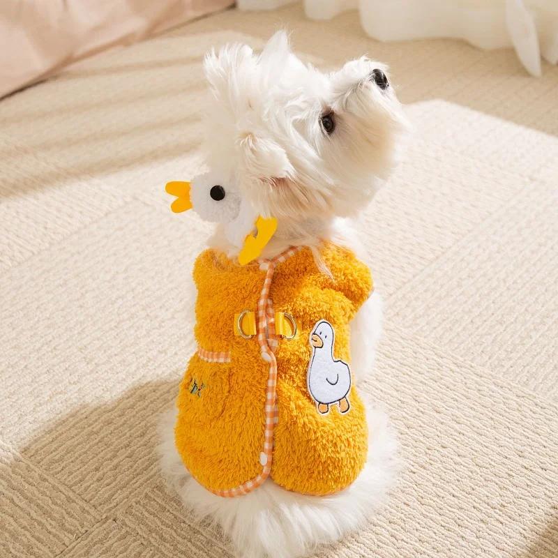 Lindo oso pato polar perro abrigo Otoño Invierno ropa para cachorros disfraz para mascotas ropa para gatos Chihuahua Bulldog Francés chaleco para perro chaqueta - imagen 3