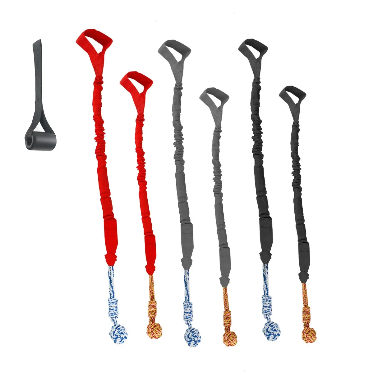 Juguete ajustable para moler dientes de perro, cuerda para tirar de puerta interior, juguetes de pelota, juguetes de extractor de guerra para perros, suministros para mascotas - imagen 5