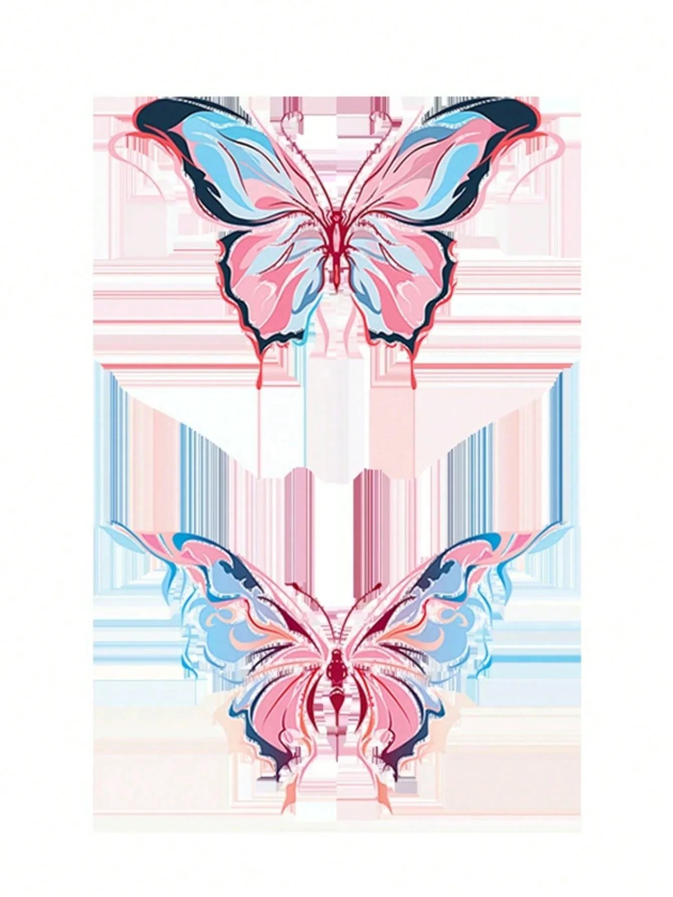 Pegatinas de tatuaje mariposa-impermeables y duraderas Y2K, uso humano - imagen 5