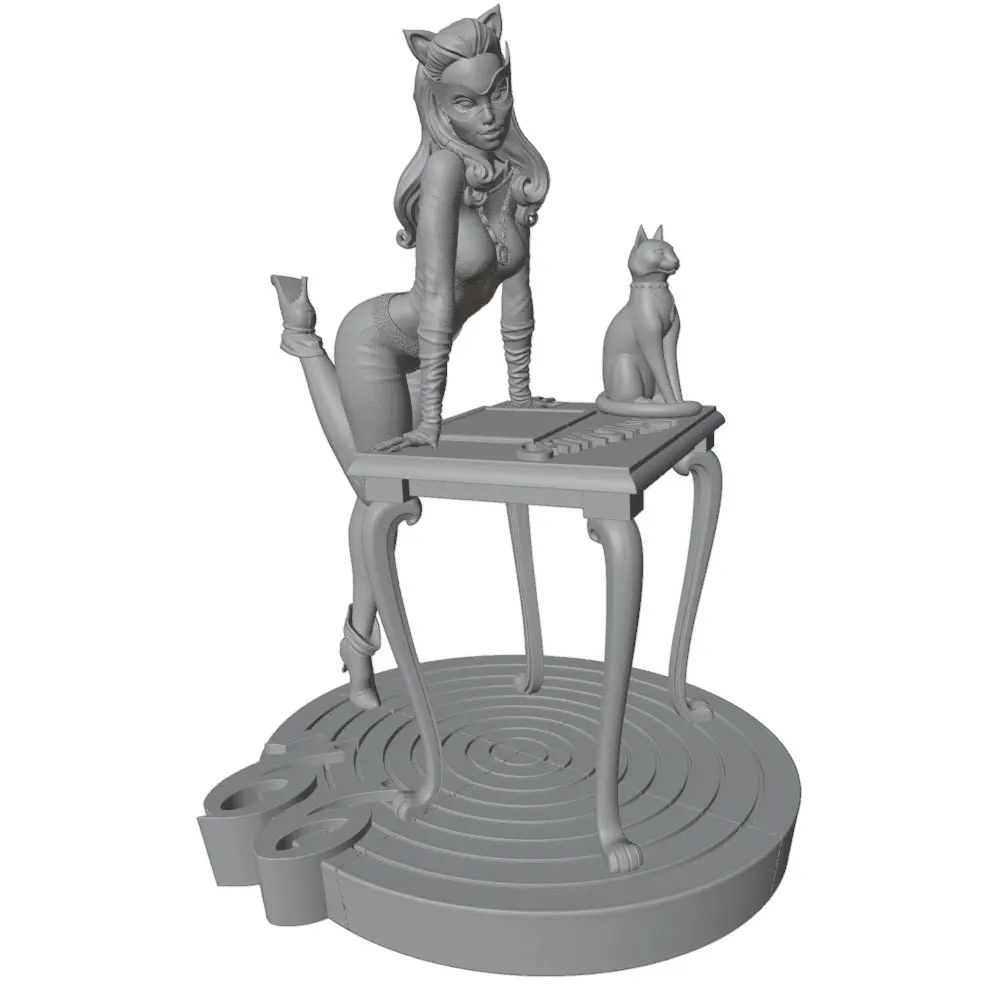 Kit resina 3D DIY decorativo modelo gris sin montaje, listo para crear - imagen 2