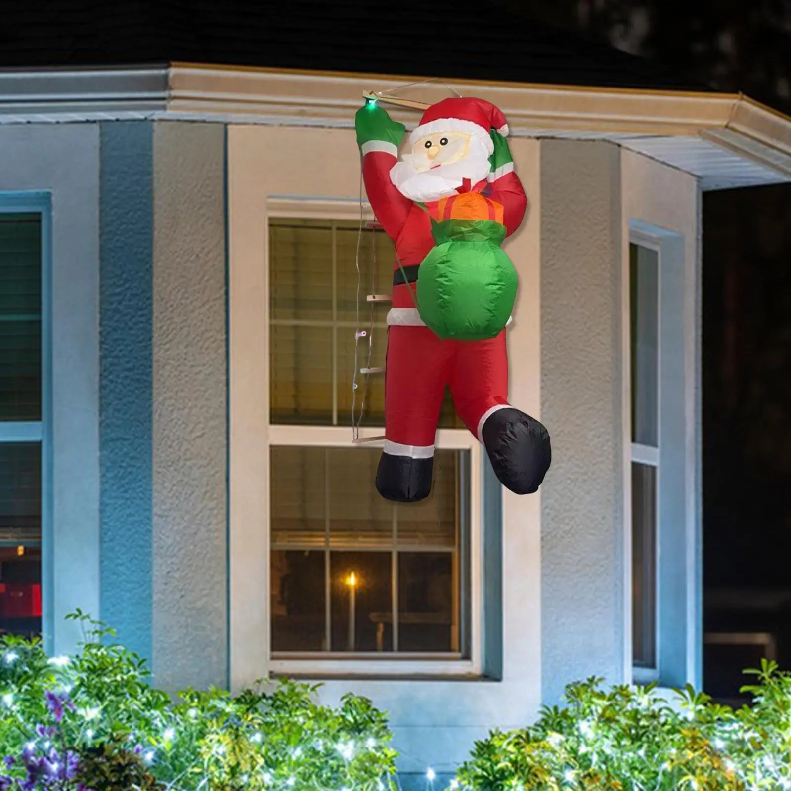 Inflables navideños, decoración navideña de Papá Noel, soplado para puertas festivas del hogar - imagen 3