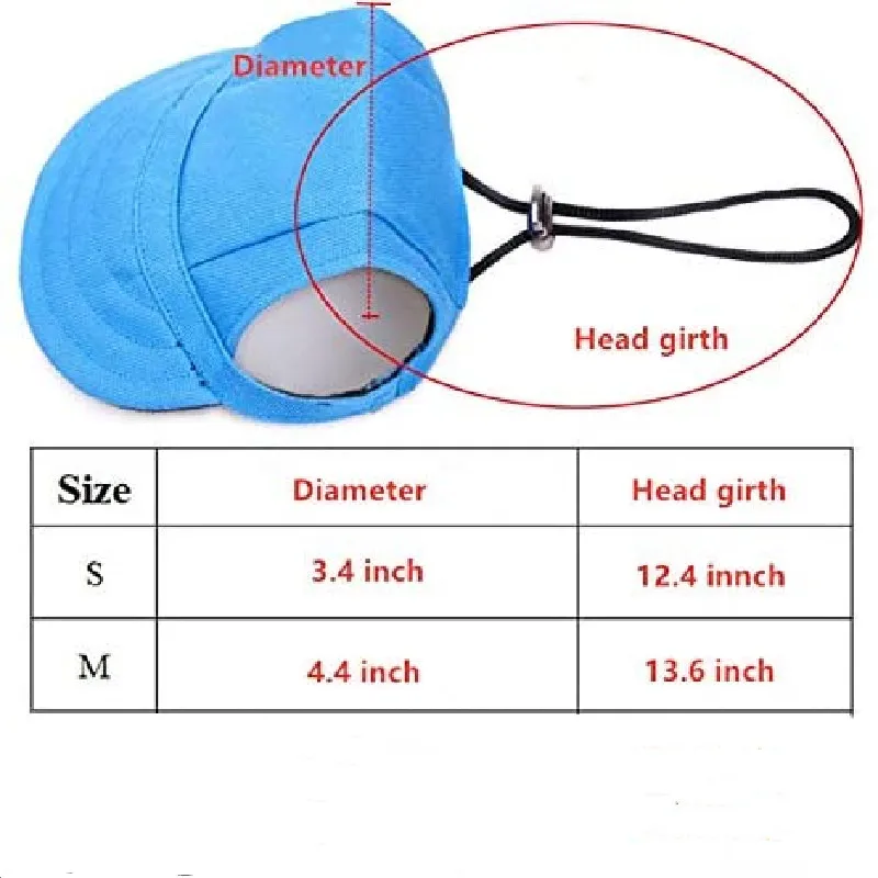 Sombrero de béisbol para mascotas, accesorios para el cuidado de cachorros, vestido, al aire libre, sombreros, Casual, lindo perro - imagen 3