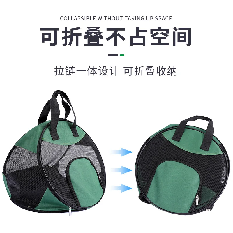 Bolso transporte triangular ligero plegable transpirable para perros y gatos - imagen 4