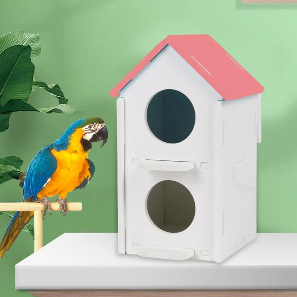 Casa de loro de instalación artesanal, casa de pájaro, perla, nido de cría - imagen 2