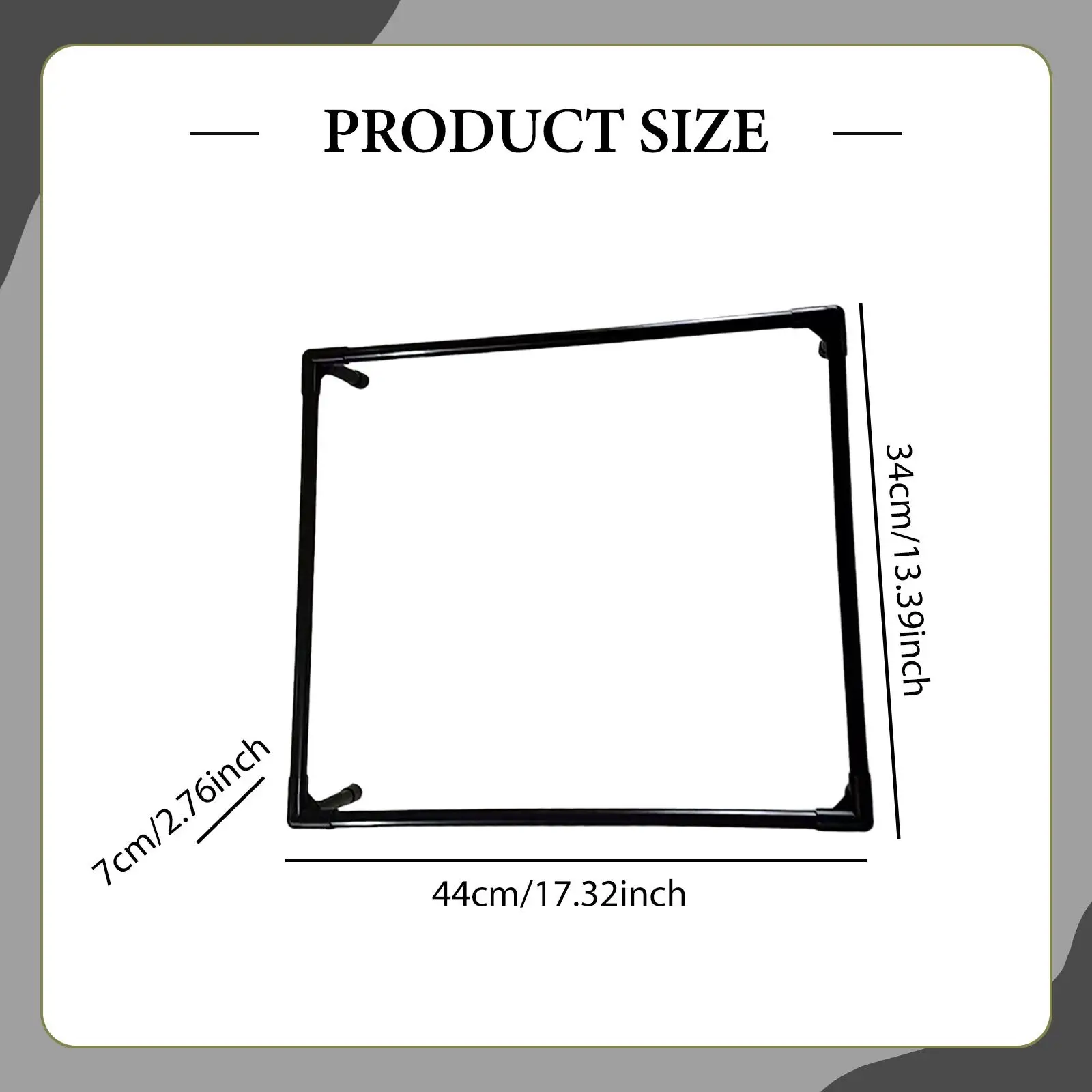 Solo marco de cama para mascotas, soporte para casa para perros, soporte confiable, estable negro con pies, soporte resistente para nido de gato callejero, marco de soporte para cama para gato - imagen 5