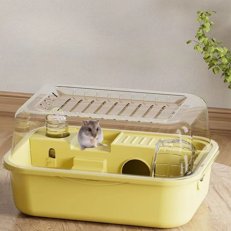 Jaula para hámster a prueba de masticar, accesorios grandes para hámster, jaulas y hábitats, tapa que se puede abrir con hojas acrílicas sólidas construidas - imagen 2