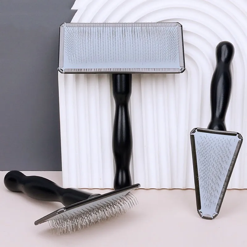 Cepillo de grooming madera para perros pelo largo y gatos - imagen 5