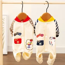 Mono-rayas cálido para perros y gatos – Pijama de invierno suave